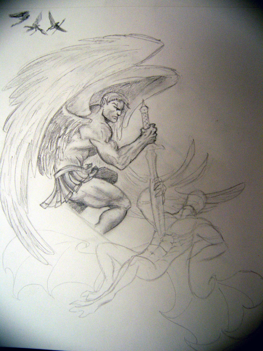 Angel Tatto WIP 3 by
