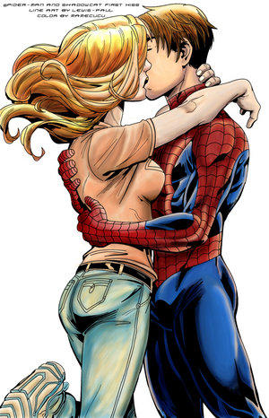 kiss spiderman