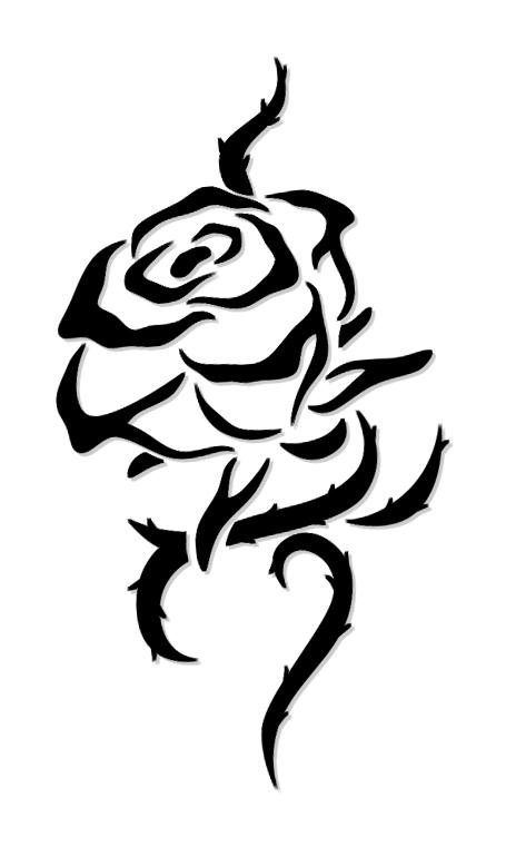 Just Flower Rose Tattoo Designs 9