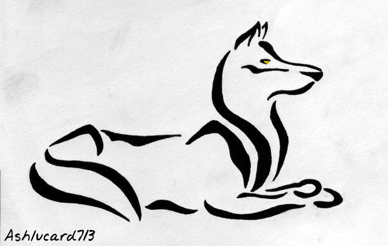 Wolf - Tribal - shoulder tattoo