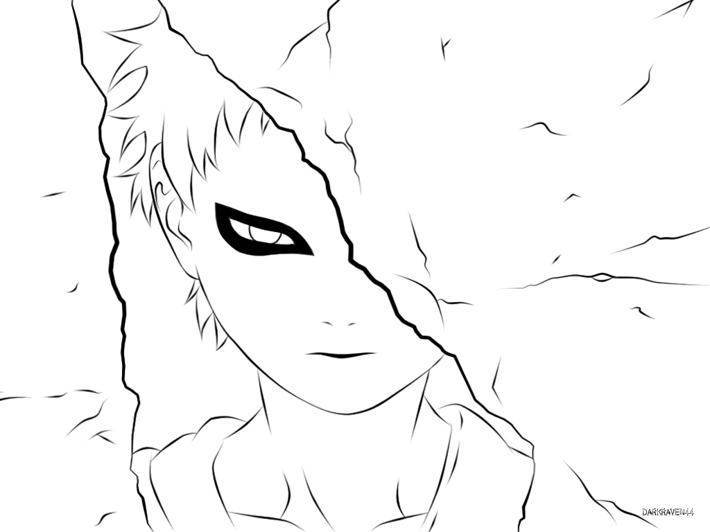 gaara coloring pages - photo #48