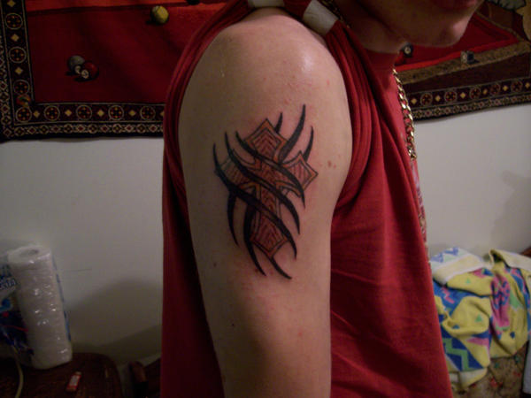 cross tattoos for men on arm. Cross Tattoos For Men Arm.