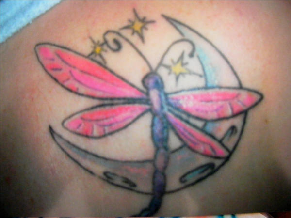 Dragonfly Moon - dragonfly tattoo