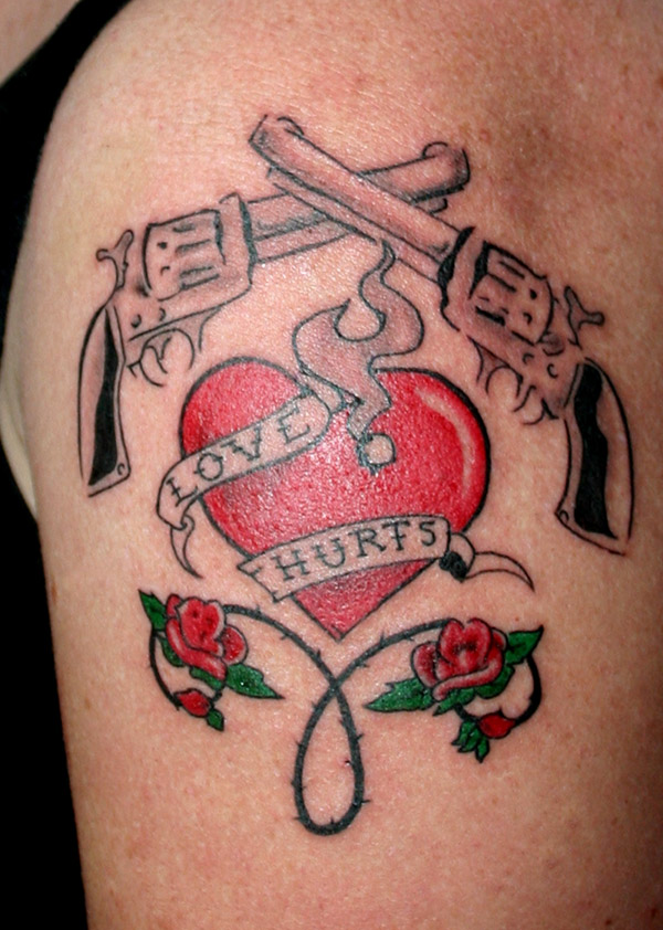 images of love hurts. Love Hurts Tattoo by ~wackycracka on deviantART