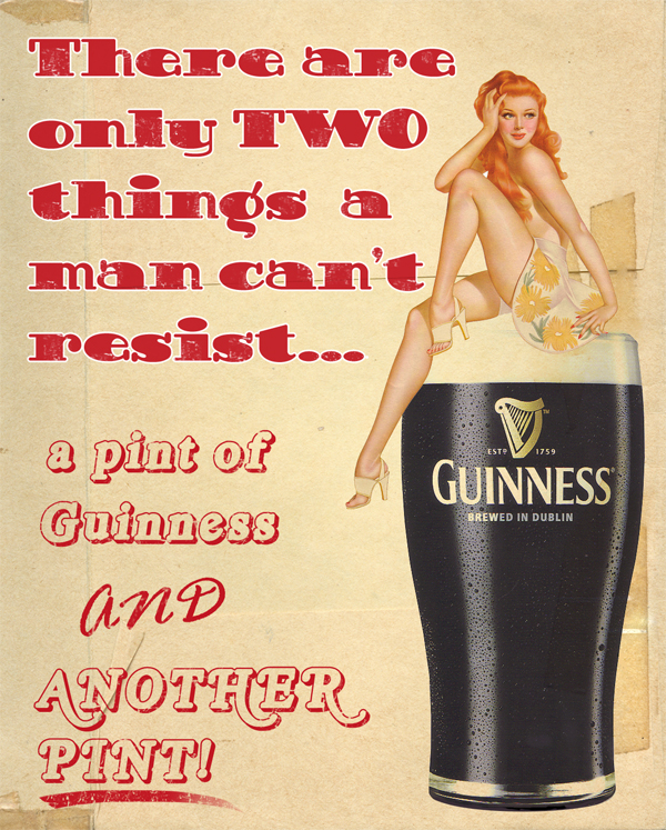 Guinness Pin Up