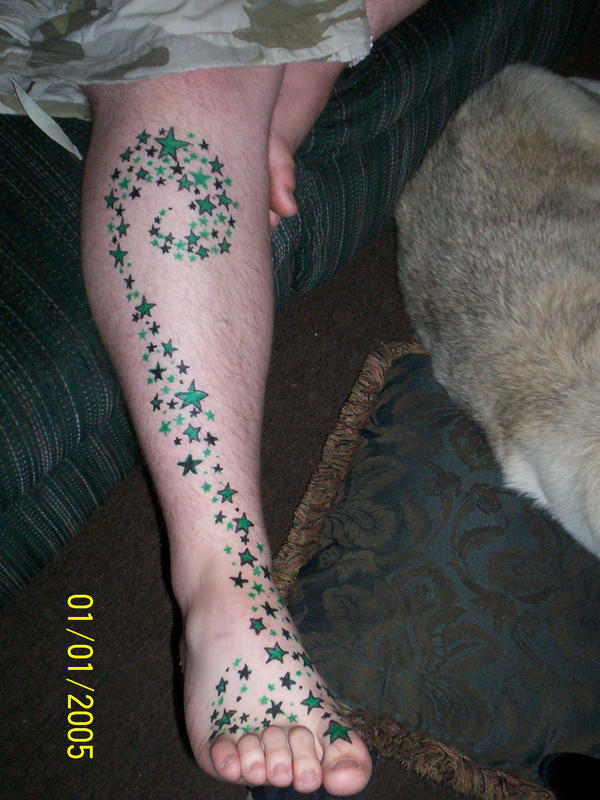 Galaxy Leg Tattoo by LeoOfSuburbia on deviantART