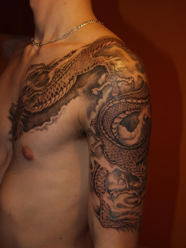 Shoulder Japanese Dragon Tattoo Picture 4