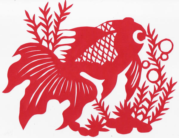 chinese goldfish tattoo. Chinese Cut-Paper Goldfish by ~scarletkitsune on deviantART