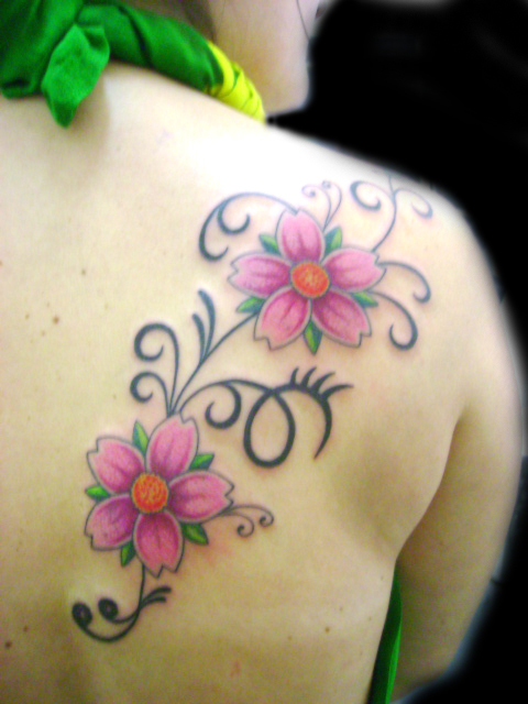 Sakuras - flower tattoo