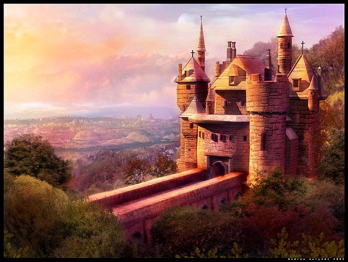 Сказанное место The_castle_by_Androgs