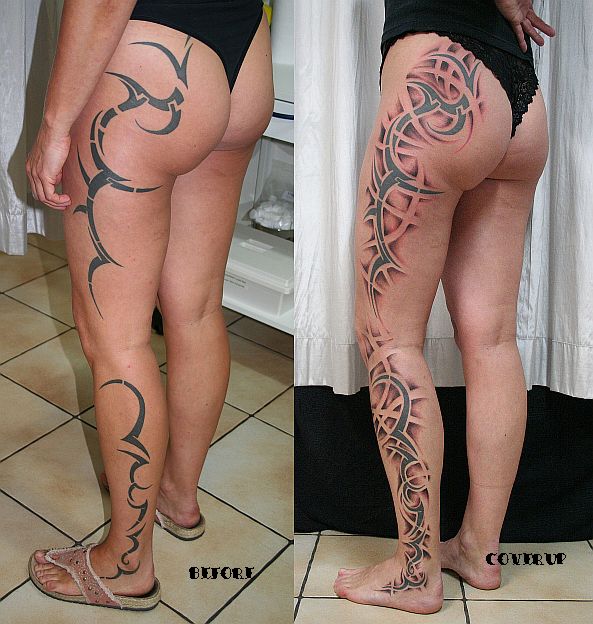 Tribal shading Cover Tattoo