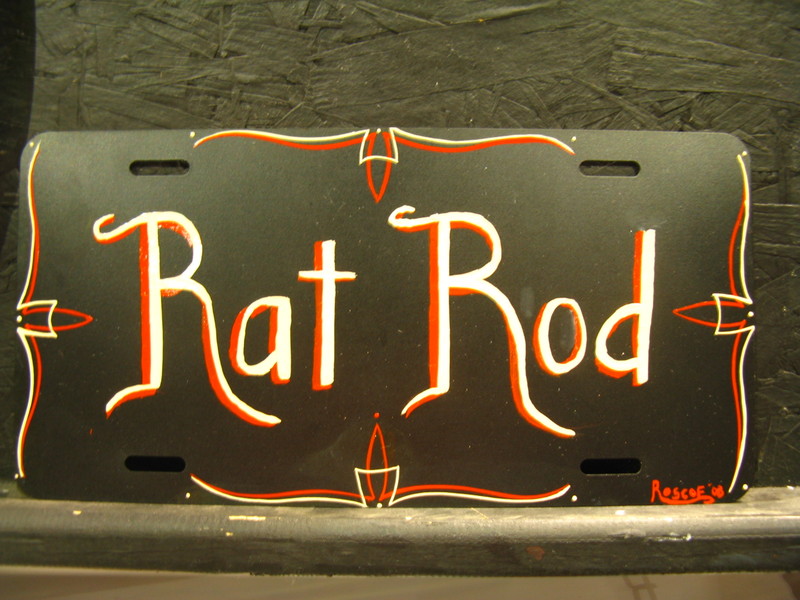 Rat Rod Plate by HepcatPinstriping on deviantART