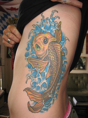 Cool Japanese Tattoos Especially Koi Fish Tattoo Designs With Image Japanese Koi Fish Tattoos On The Side Body For Female Tattoo Gallery Picture 3