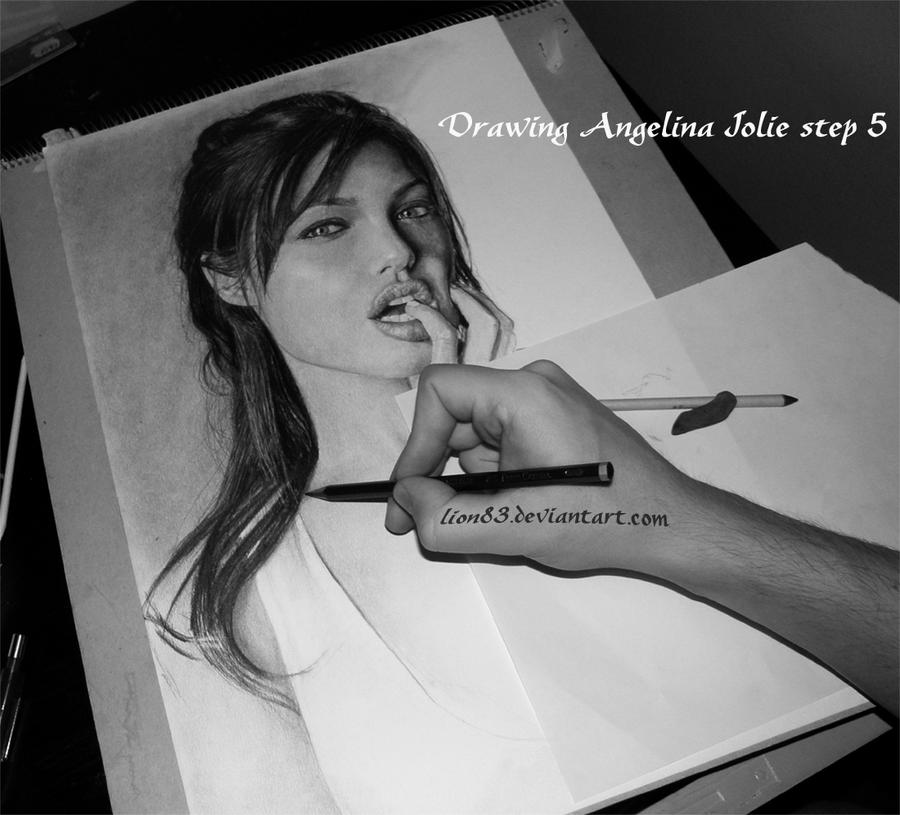 Drawing Angelina Jolie s5 by