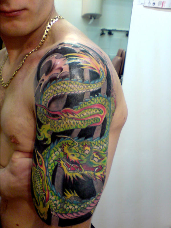 Shoulder Japanese Dragon Tattoo Picture 5