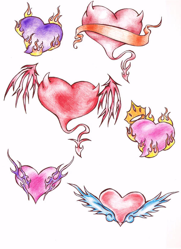 tattoo hearts by FoxXyTibBy on deviantART