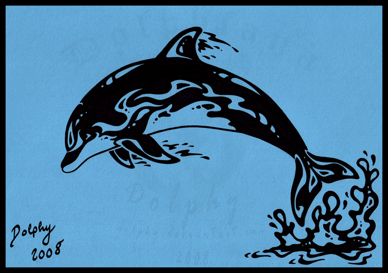 dolphin tattoos. Tribal Dolphin