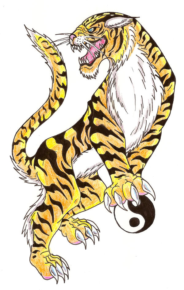 Tattoo Tiger in japanstyle by Fachhillis on deviantART