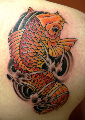 My Orange Koi Tattoo by omgukk on deviantART