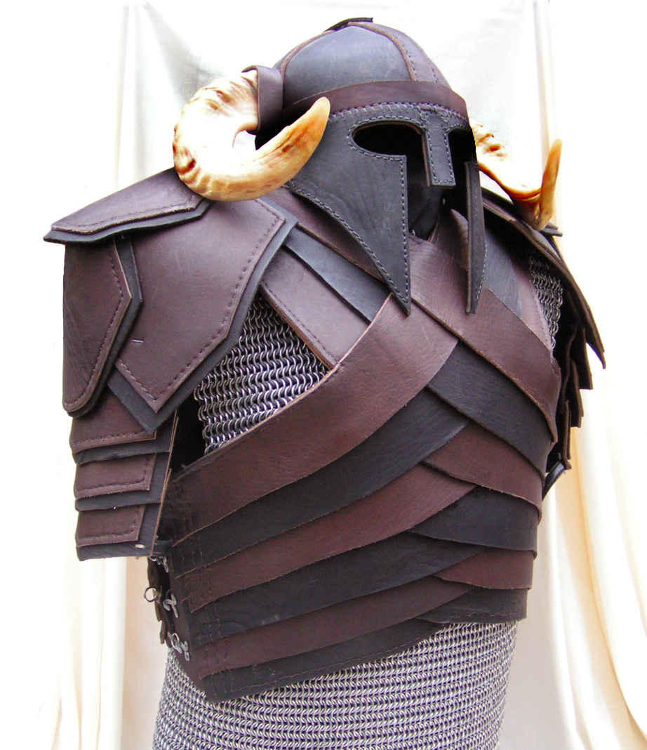 leather armor portrait