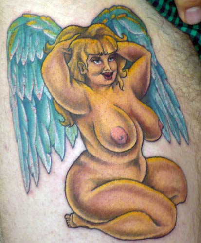 simple angel tattoos. angel tattoos