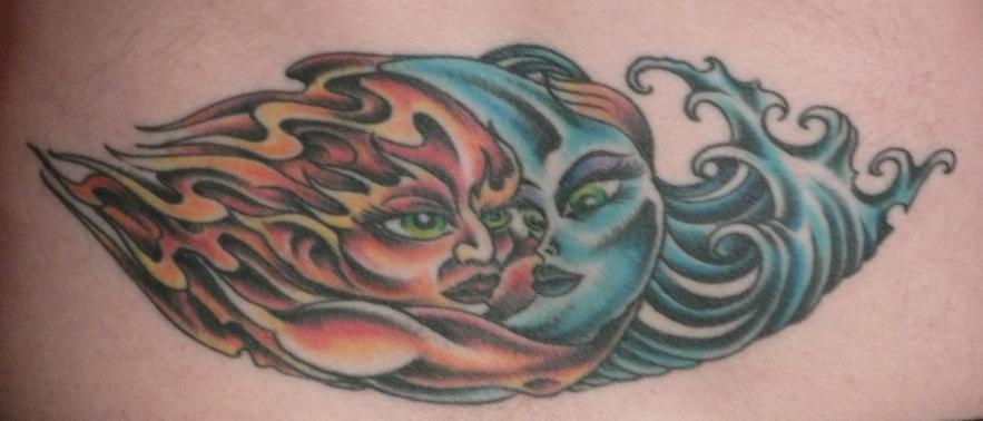 sun tattoos Sun and Moon