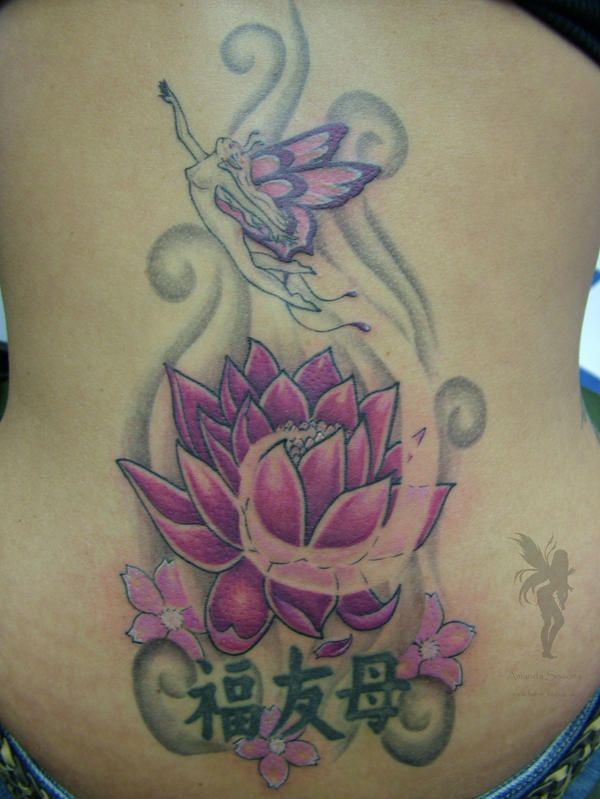 Lotus Faerie Tattoo | Flower Tattoo