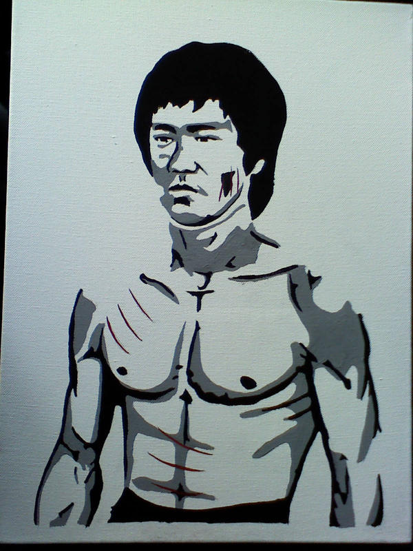 Bruce Lee stencil by fistoffury on DeviantArt