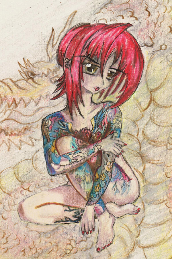 tattoo yakuza girl by AlanGhost on deviantART