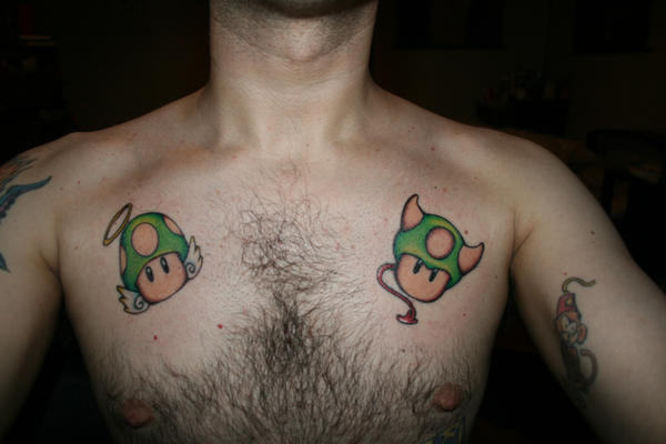 chest piece wip - chest tattoo