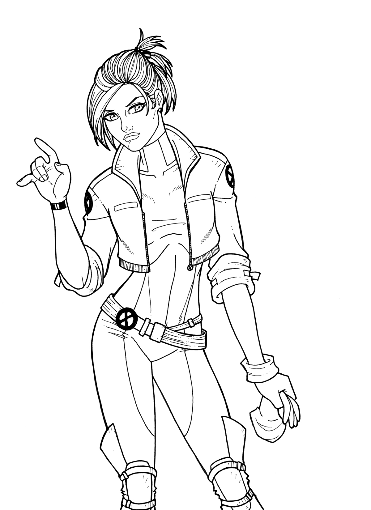 xmen evelution coloring pages - photo #32