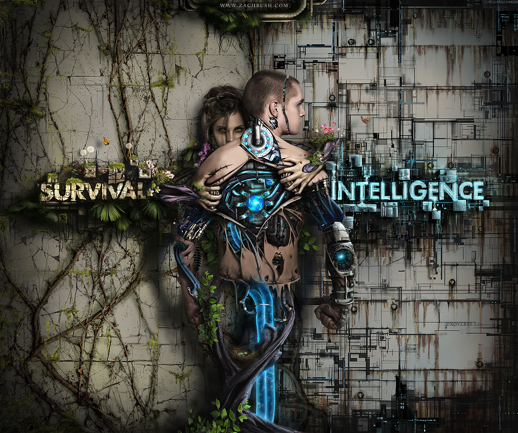 Survival vs Intelligence - Graphic Design Inspiration