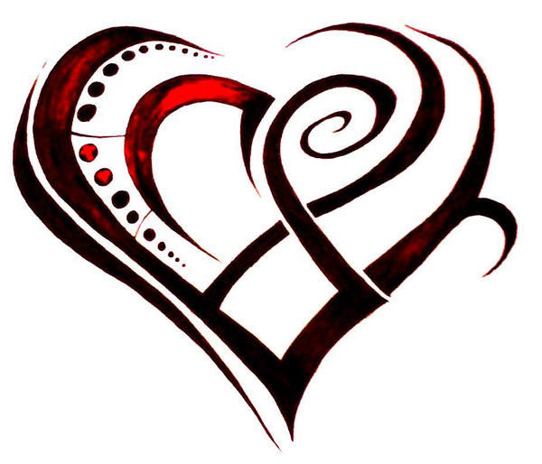 tribal heart tattoo design by BlakSkull on deviantART