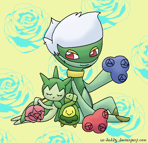 Roselia_Roserade_Budew_by_Isi_Daddy.png