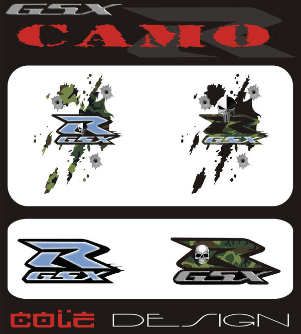 Camo Gsxr Logo's by
