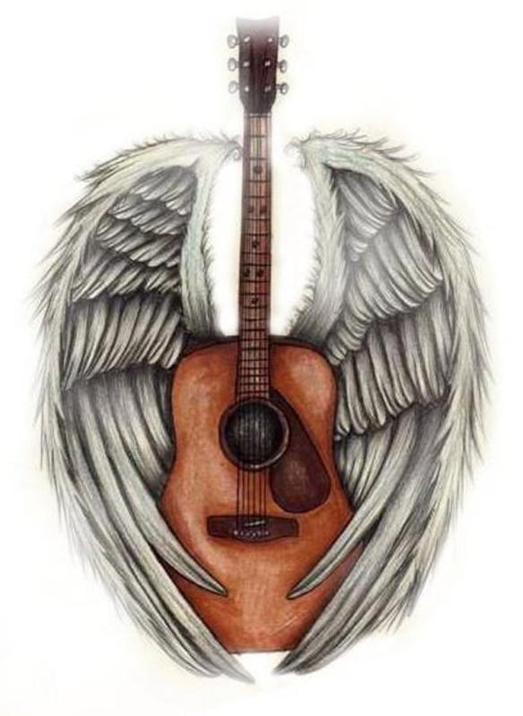 Angel Guitar by NevermoreInk on deviantART