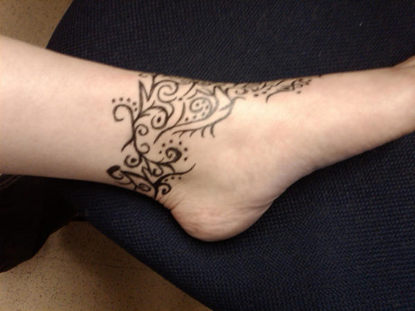 ankle tattoo 2 by KittyKatKlawz on deviantART