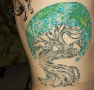Knurly Tree of Life Tattoo by Captain Bret c1981