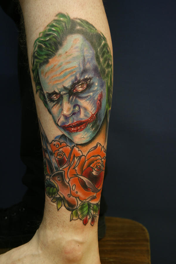 joker tattoo by tattooneos on deviantART
