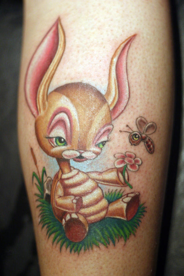 turtle bunny tattoo by