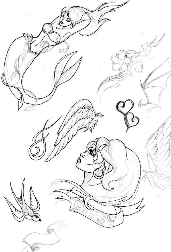Tattoo Sketches 2 by SweetNights on deviantART
