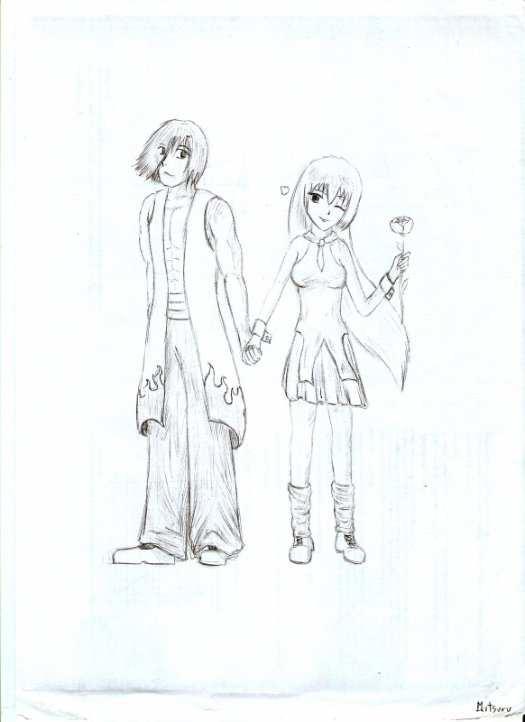 Anime Couples Walking. images dresses Anime Couple