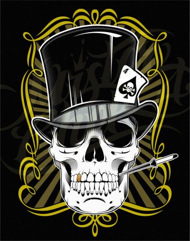 Cool Skull Tattoos Especially Skull Gambler Tattoo Designs Gallery Picture 1
