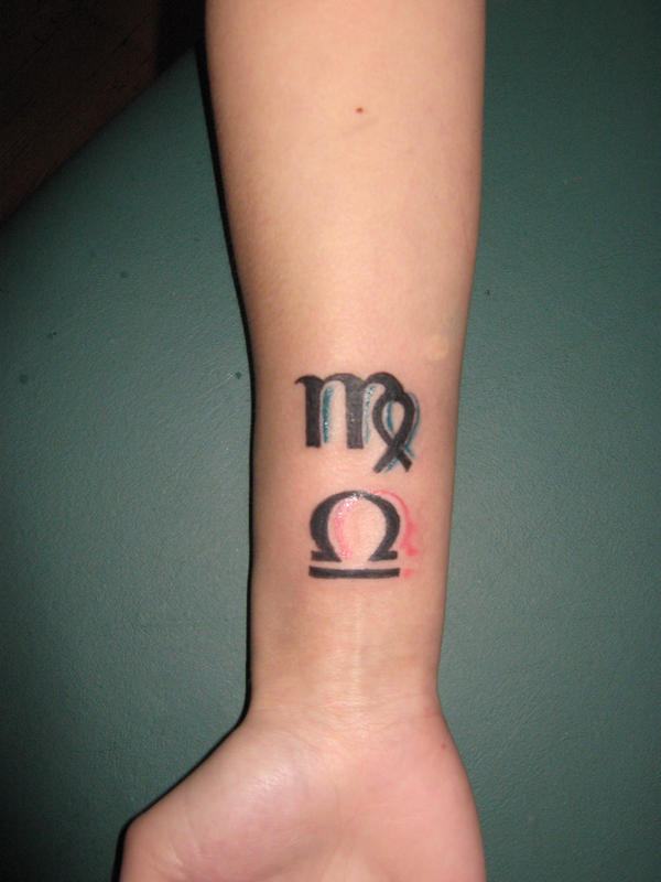 Libra Virgo tattoo by QueenOfFables on deviantART virgo tattoos