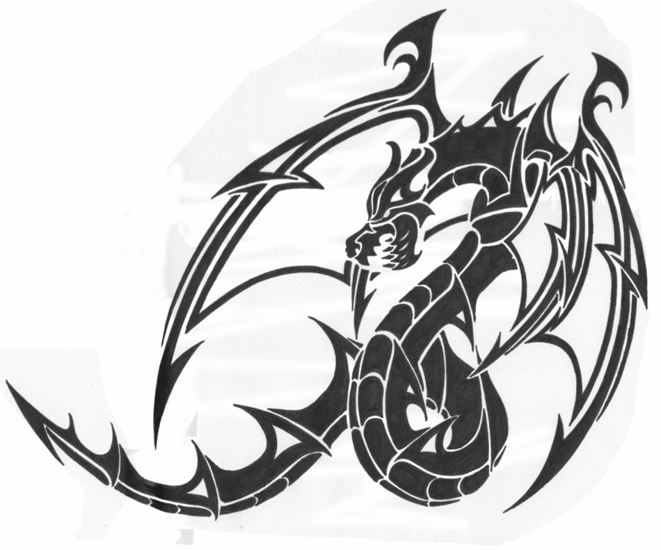 Dragon- Chest Ver. 2 - chest tattoo