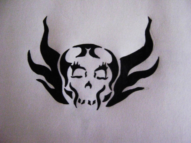Tribal Fire Skull Tattoo by ~terramclover on deviantART