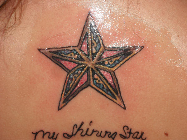 custom nautical star tattoo