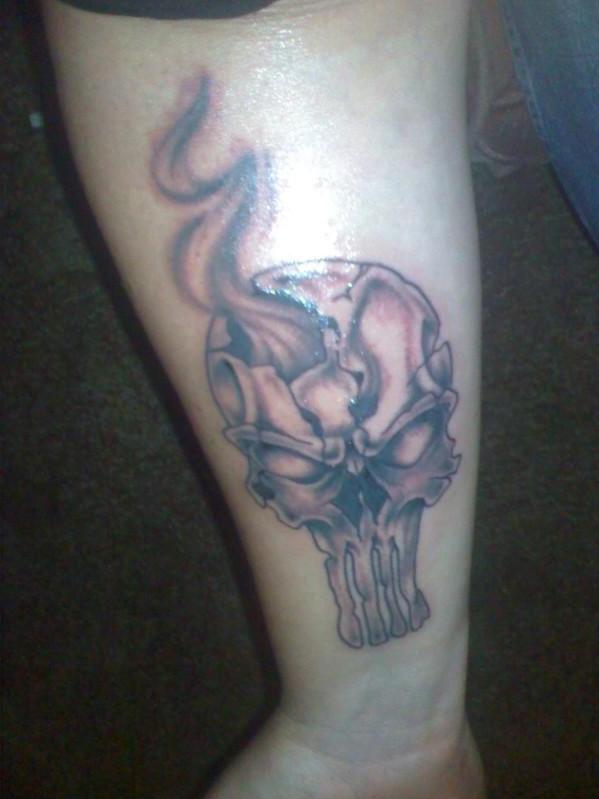 punisher skull tattoo. new punisher skull tattoo by