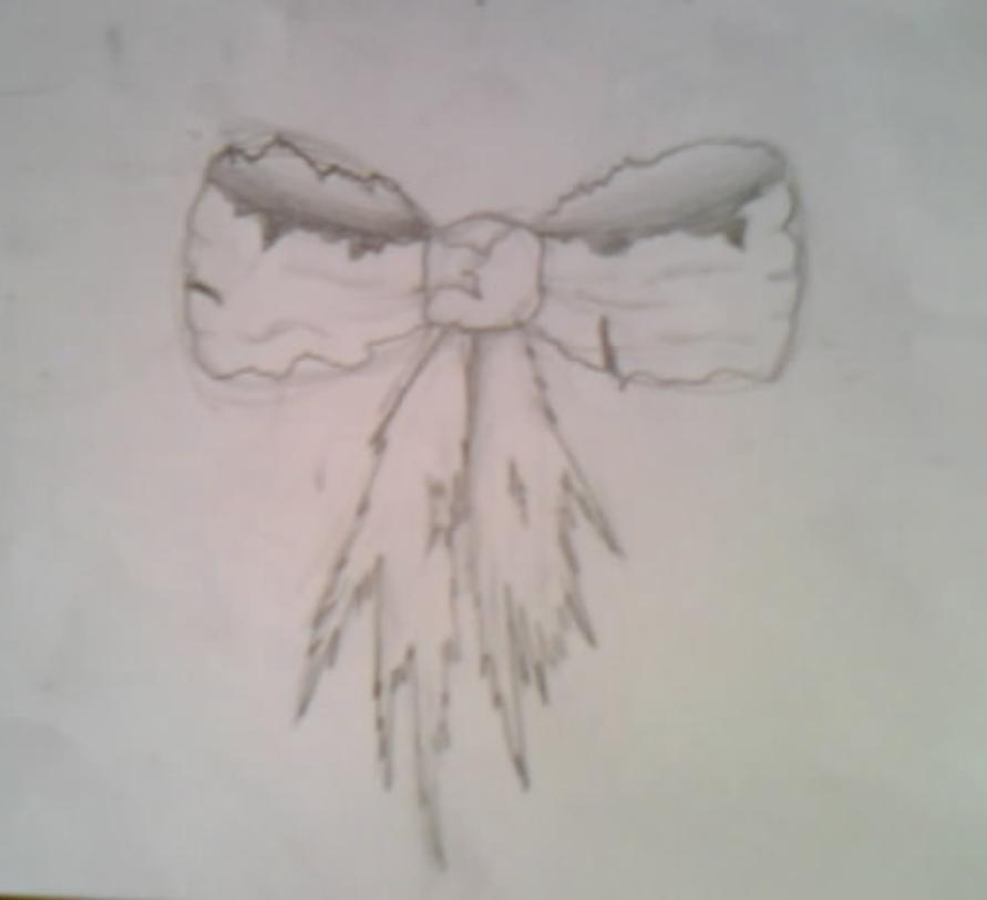 Ribbon Bow Tattoo Design by