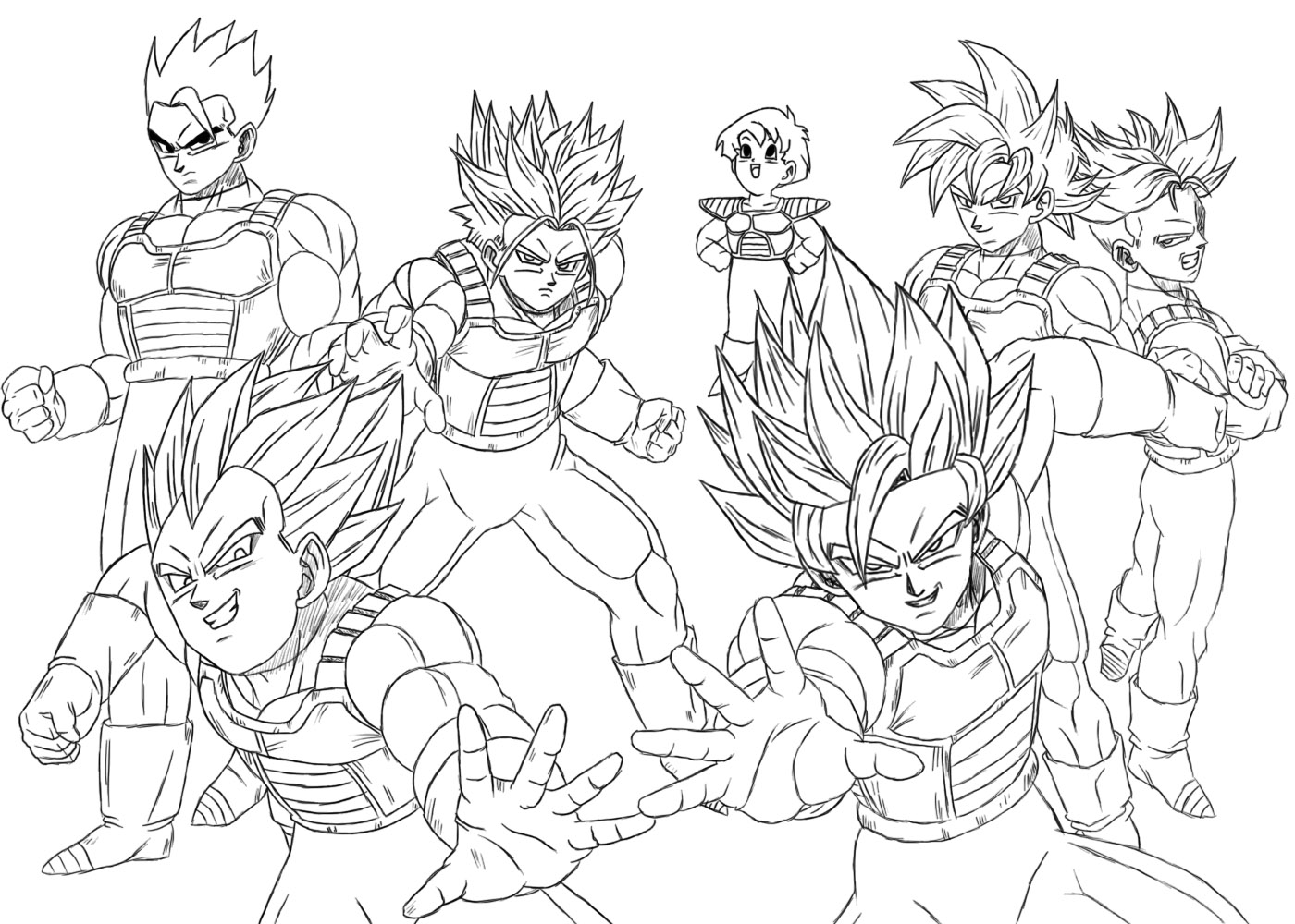 dbz coloring pages fusion - photo #22